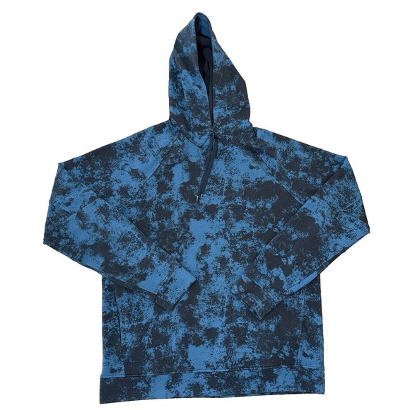 Lululemon CitySweat Hoodie Mens L Astral Classic Navy Blue Borealis Tie Dye - Picture 1 of 12